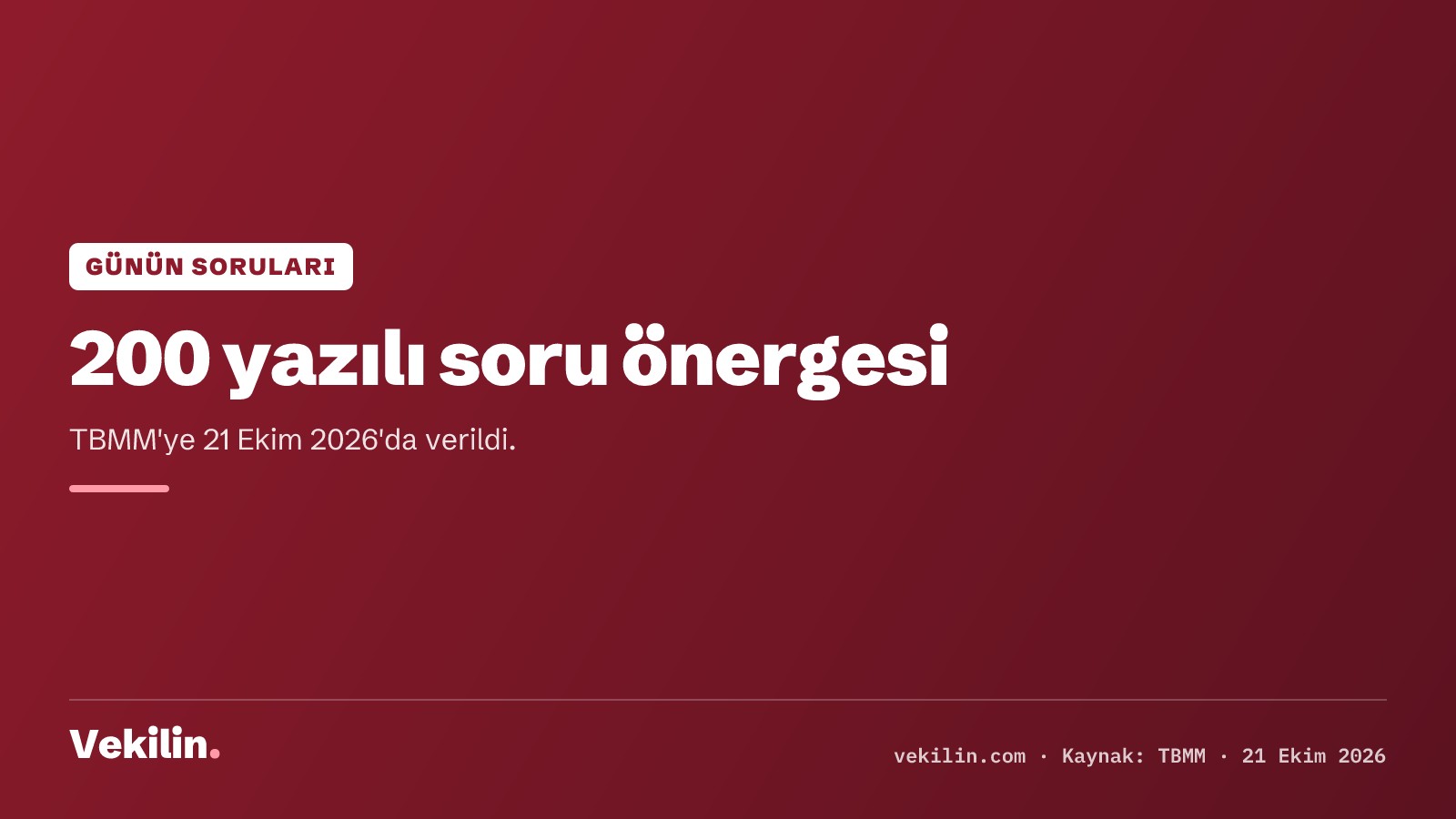 TBMM'ye 200 yazılı soru önergesi: 42'si İçişleri Bakanı Çiftçi'ye