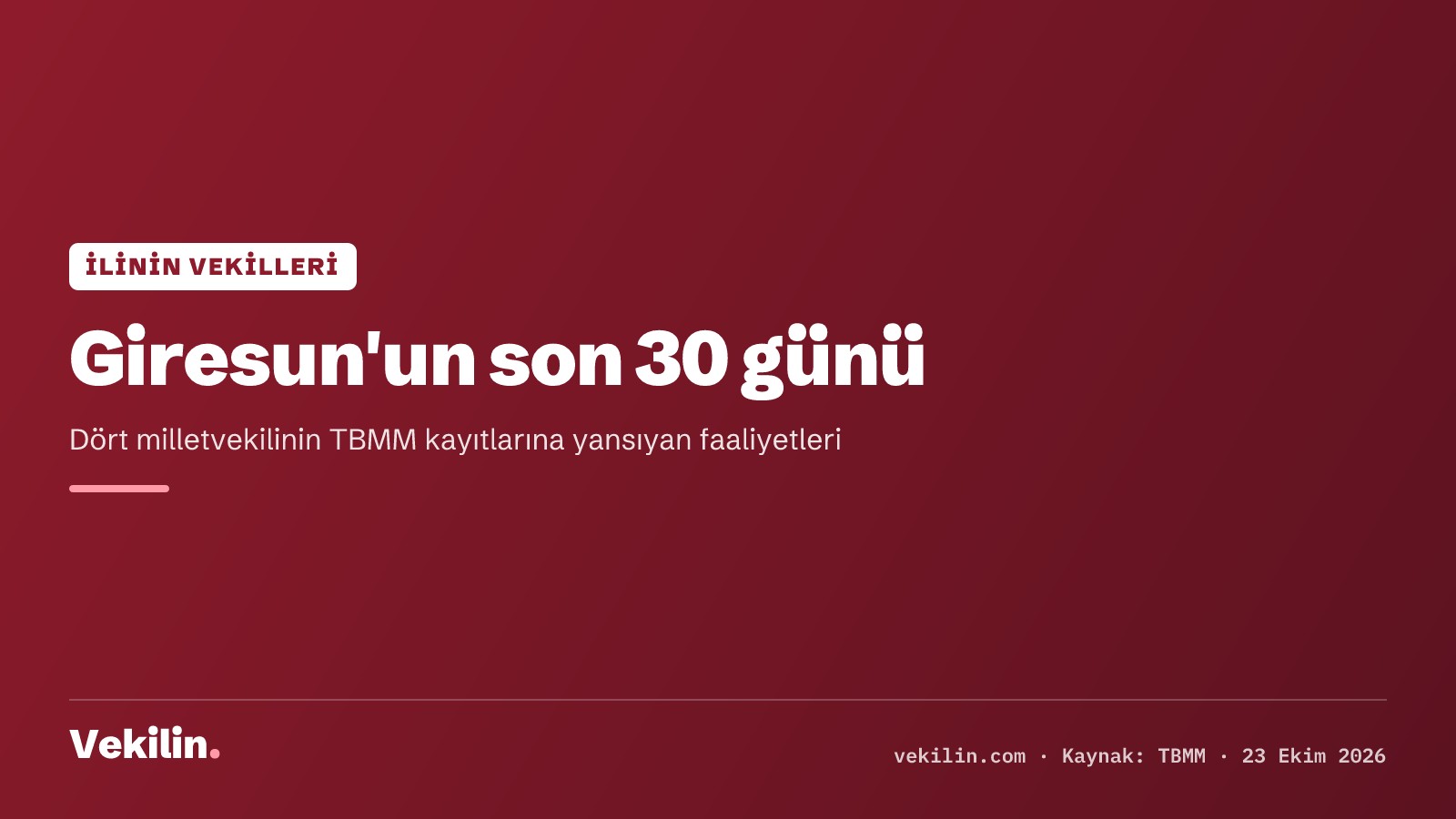 Giresun milletvekillerinin son 30 günü: Elvan Işık Gezmiş 3 teklif, 1 soru önergesi
