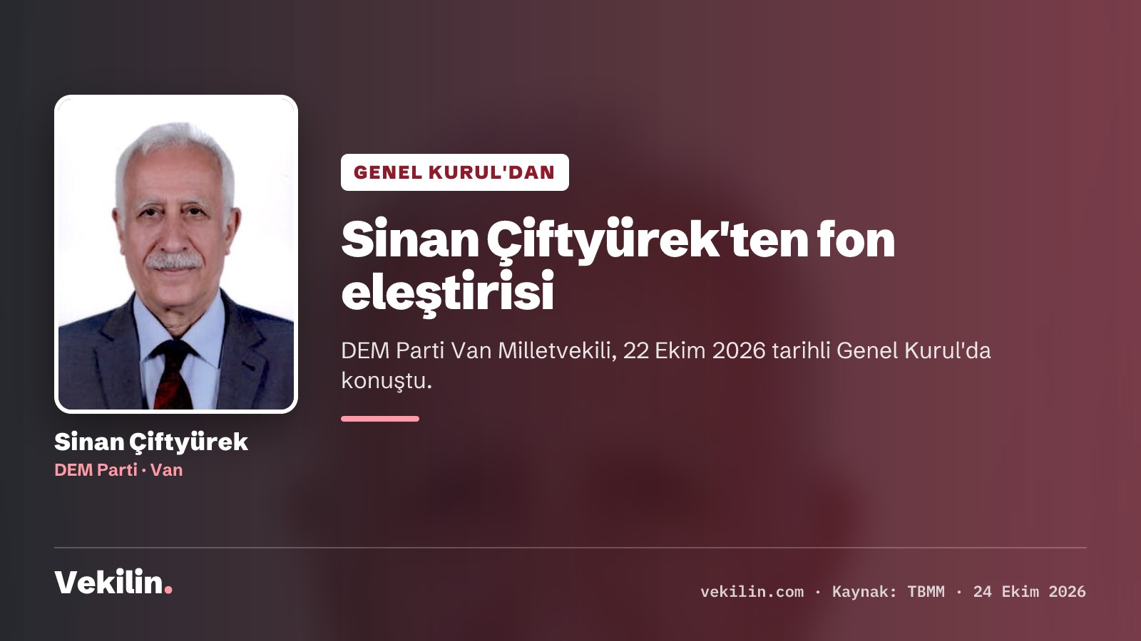 Sinan Çiftyürek: 'Mülk Allah'ındır' deyip mülkiyeti gasbetmeyi nasıl kaldırıyorsunuz?