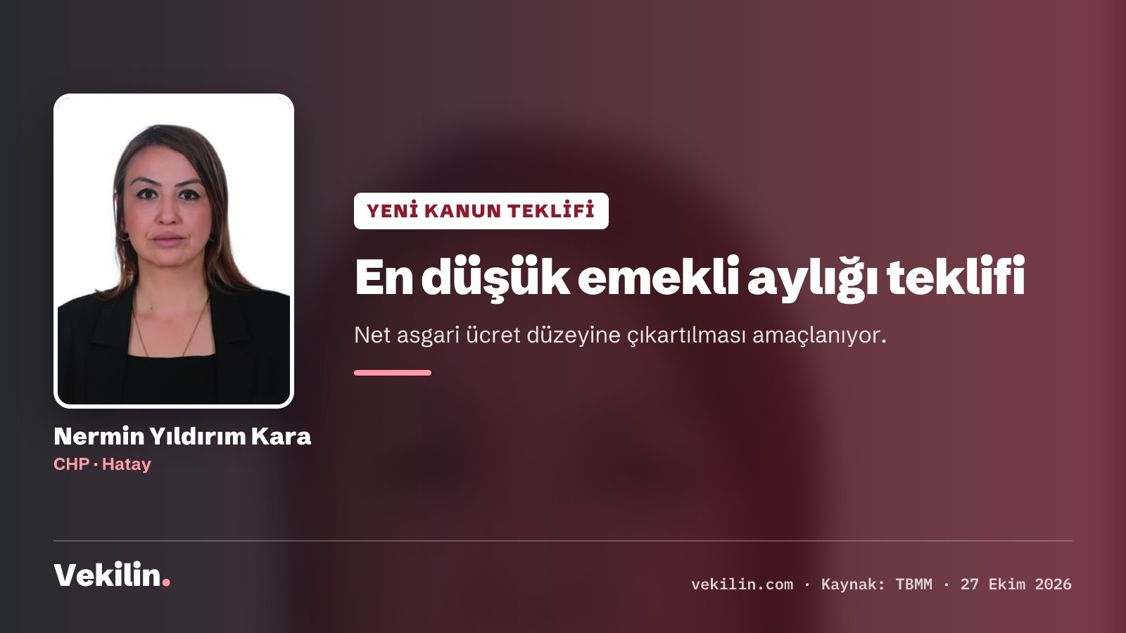 En düşük emekli aylığını net asgari ücret düzeyine çıkarma teklifi Meclis'te