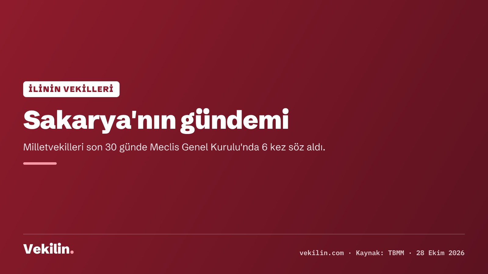 Sakarya milletvekilleri son 30 günde Meclis Genel Kurulu'nda konuştu