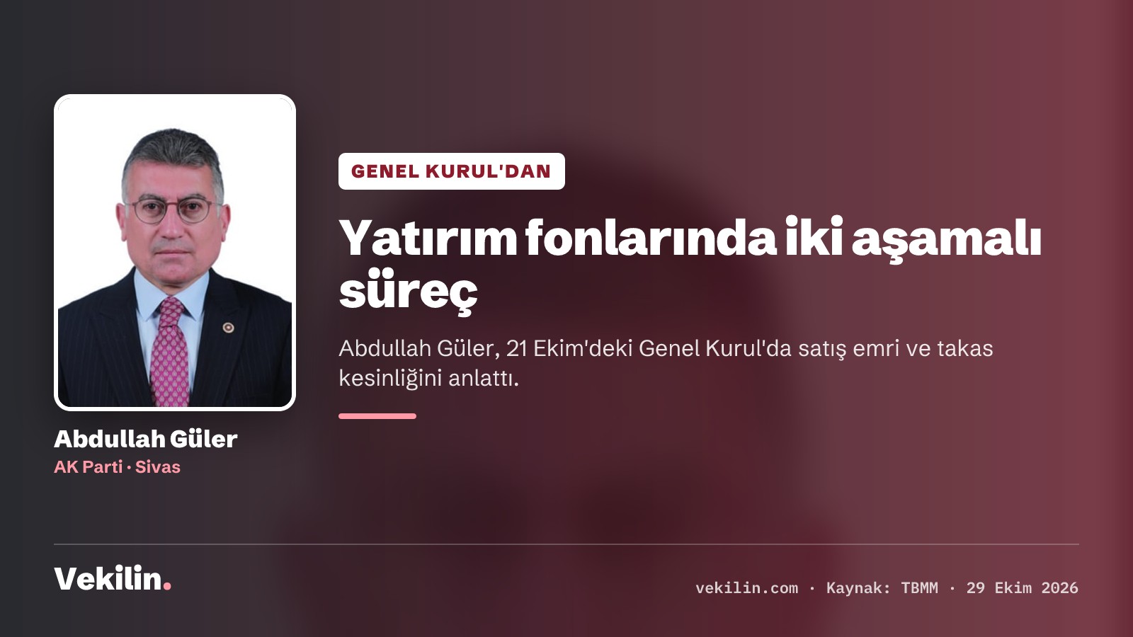 Abdullah Güler: Yatırım fonlarında kayıtlar yok edilemez, yargı süreci işliyor