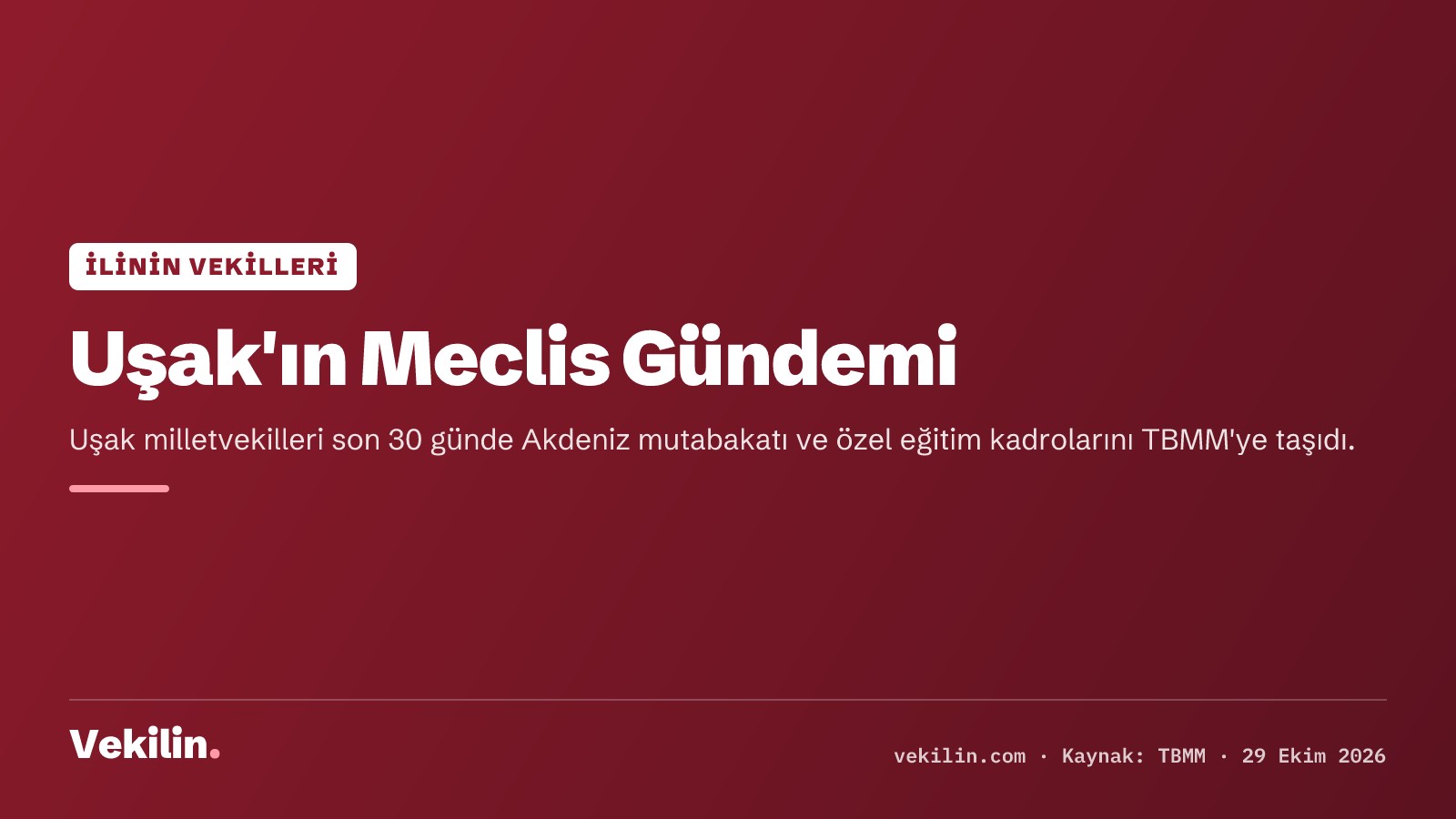 Uşak milletvekilleri Akdeniz yetki alanları ve özel eğitim istihdamını Meclis'e taşıdı