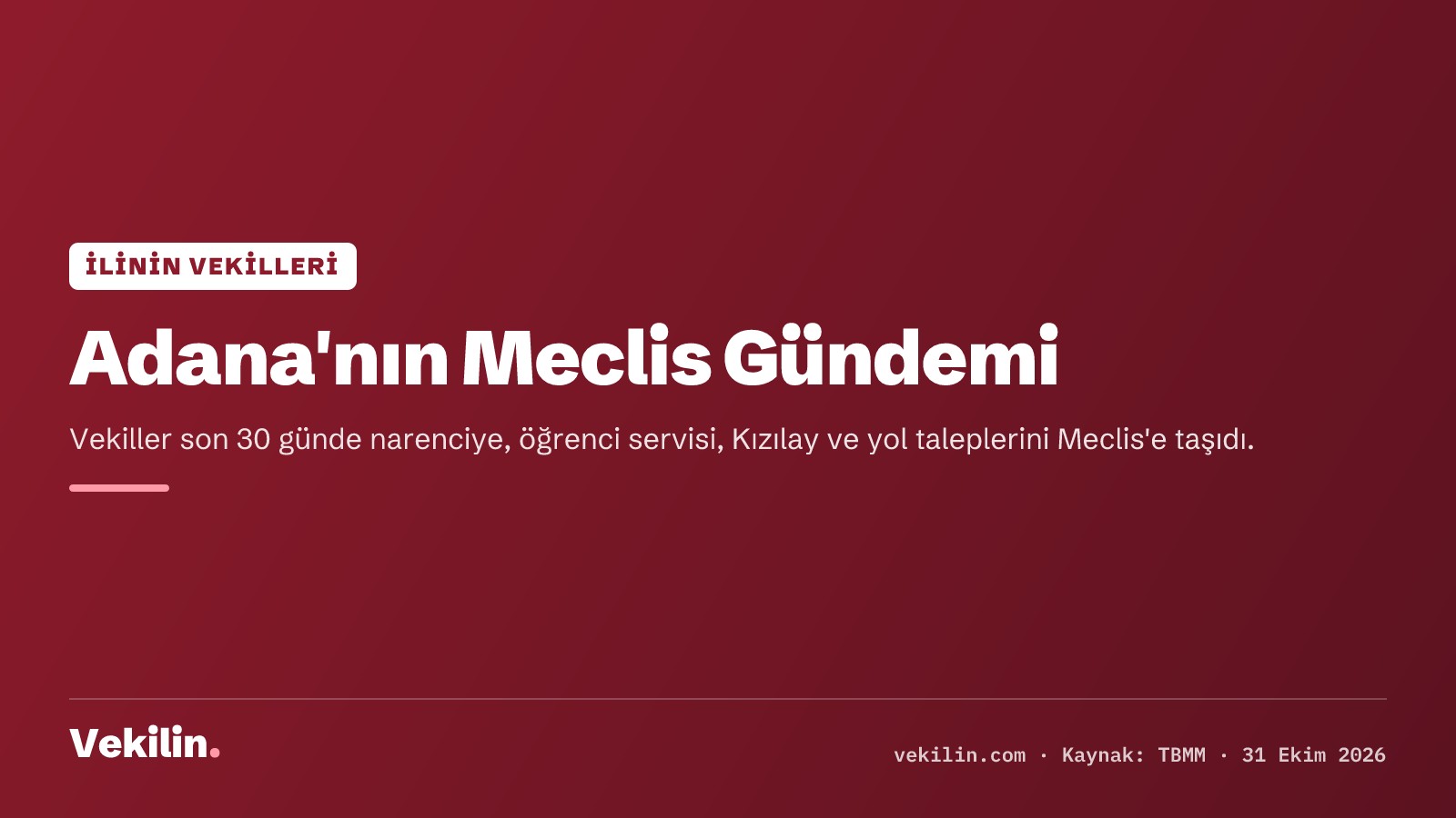 Adana Milletvekillerinin Meclis Gündemi: Narenciye, Eğitimde Servis ve Yol Talepleri