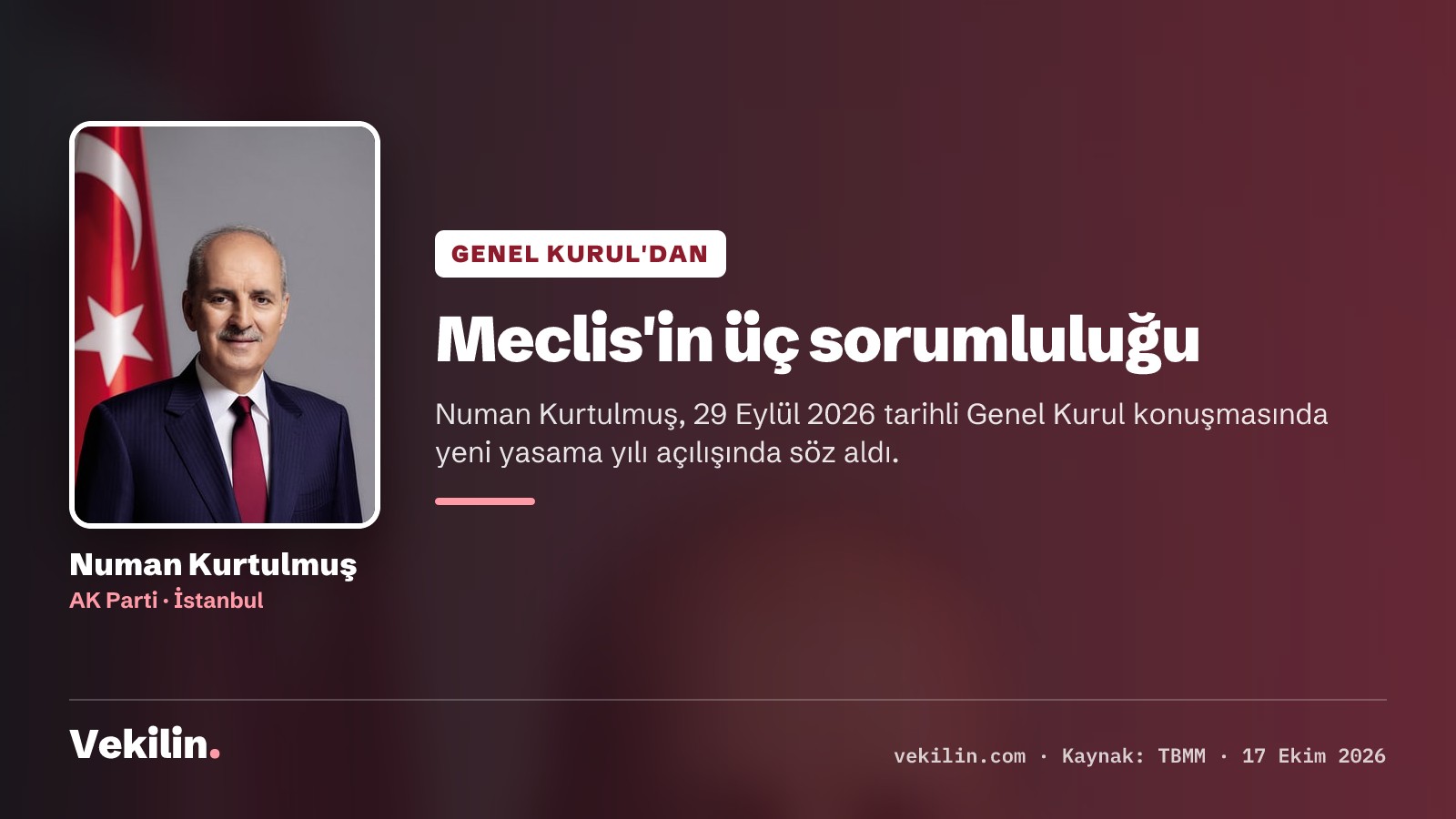 Numan Kurtulmuş TBMM'nin yeni yasama yılı açılışında konuştu: 'Yeni anayasa ertelenemez sorumluluk'